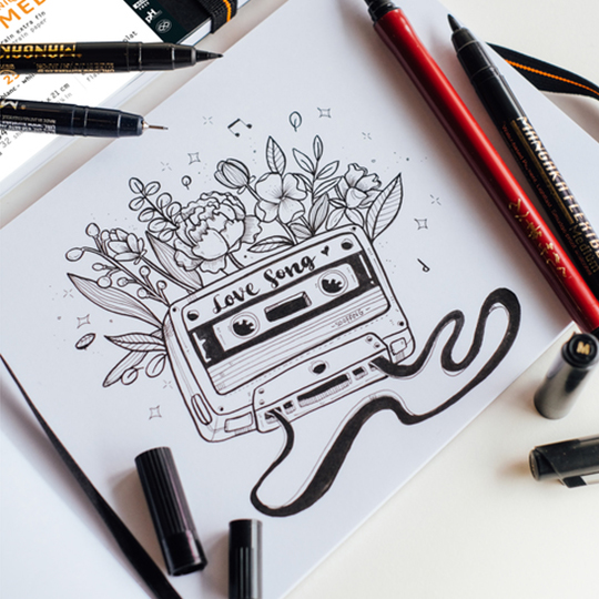 RHODIA Mixed Media Landscape Art Book 250gsm A5 x 20