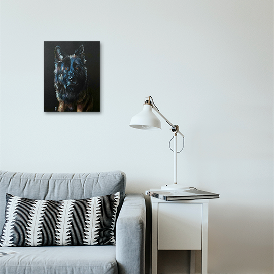 Pastel Drawing: Doggo's Got The Blues By Monica Lim