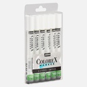 PEBEO Colorex Empty Brush Marker 1mm Set x 6