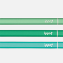 TOMBOW Ippo Kaki-Kata Pencil Plain Green 2B x 12
