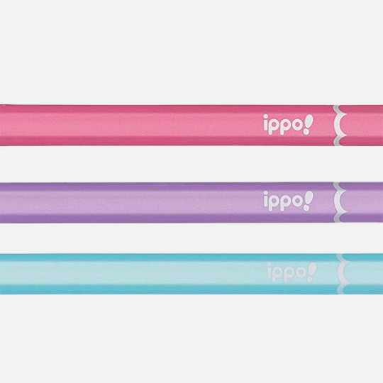 TOMBOW Ippo Kaki-Kata Pencil Plain Pink 2B x 12