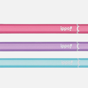 TOMBOW Ippo Kaki-Kata Pencil Plain Pink 2B x 12