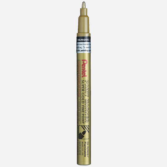 PENTEL Fine Point Paint Marker Gold
