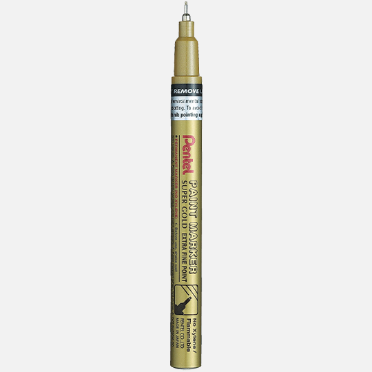 PENTEL Extra Fine Point Paint Marker Gold
