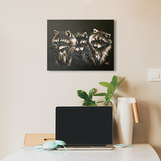 Charcoal Drawing: Up To No Good By Monica Lim