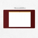 RHODIA Soft Leather Desk Pad 35cm x 60cm Nacarat