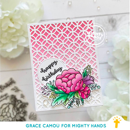 MIGHTY HANDS Clear Stamp 4” x 6” Flourish