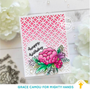 MIGHTY HANDS Clear Stamp 4” x 6” Flourish