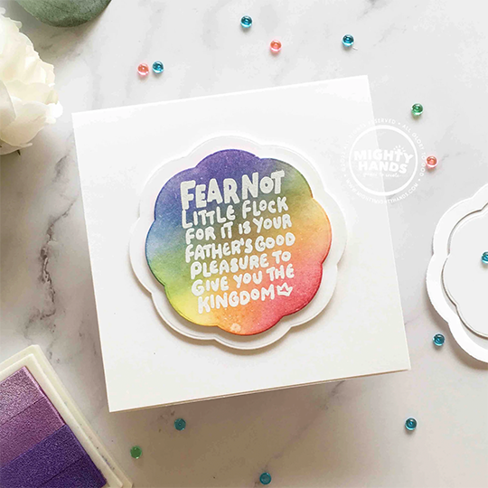 MIGHTY HANDS Clear Stamp 4” x 6” Good Shepherd