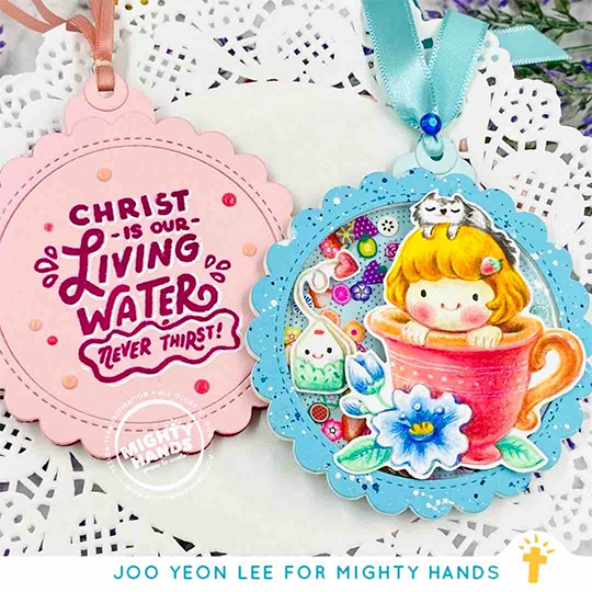 MIGHTY HANDS Clear Stamp 4” x 6” Overflowing Cup