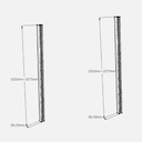 OVJ Adjustable Shelves with Brackets 1200mm X 300mm