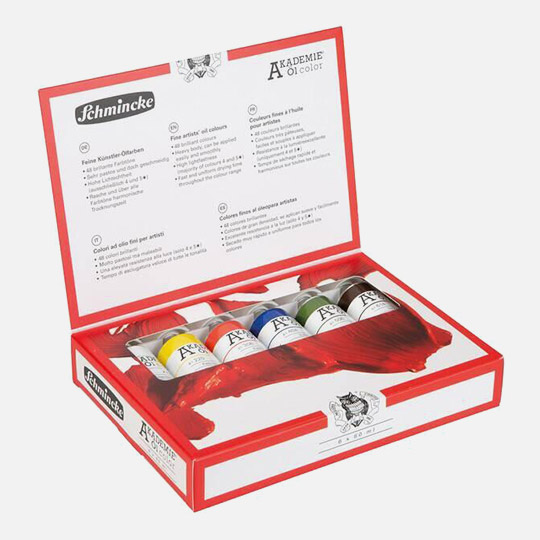 SCHMINCKE Akademie Oil 60ml Cardboard Set x 6