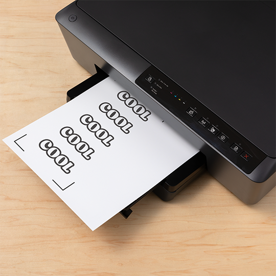 OVJ CRICUT Joy Xtra Printable Vinyl A4 Transparent x 12