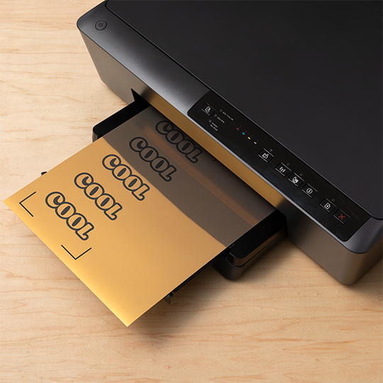 OVJ CRICUT Joy Xtra Printable Vinyl A4 Gold x 10