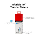 OVJ CRICUT Infusible Ink Transfer Sheets 11.4cm x 30.5cm Cherry