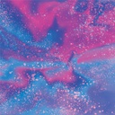 OVJ CRICUT Infusible Ink Transfer Sheets 11.4cm x 30.5cm Purple Watersplash x 2