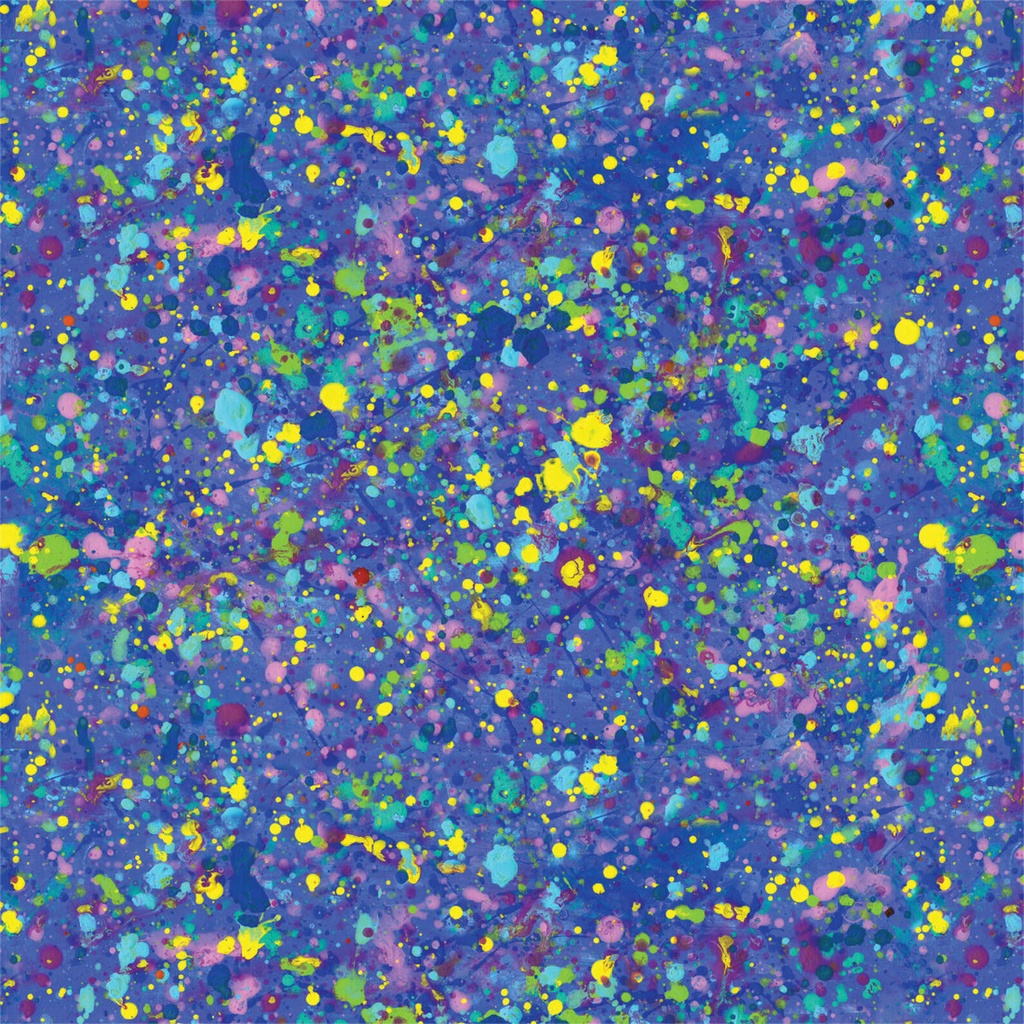 OVJ CRICUT Infusible Ink Transfer Sheets 11.4cm x 30.5cm Blue Paint Splash x 2