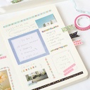 BGM Foil Stamp Washi Tape 5mm Adorable House