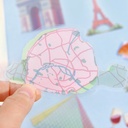 BGM The Clear Seal City Walk Deco Sticker Paris