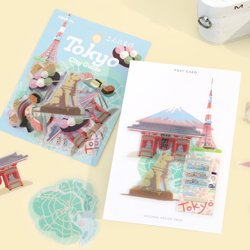 BGM The Clear Seal City Walk Deco Sticker Tokyo