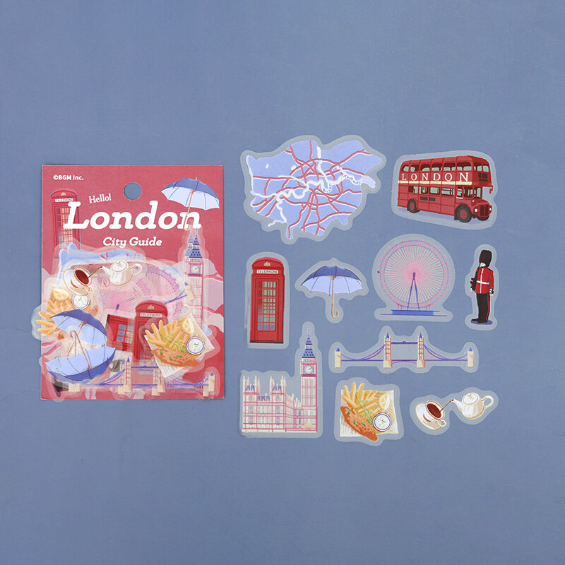 BGM The Clear Seal City Walk Deco Sticker London