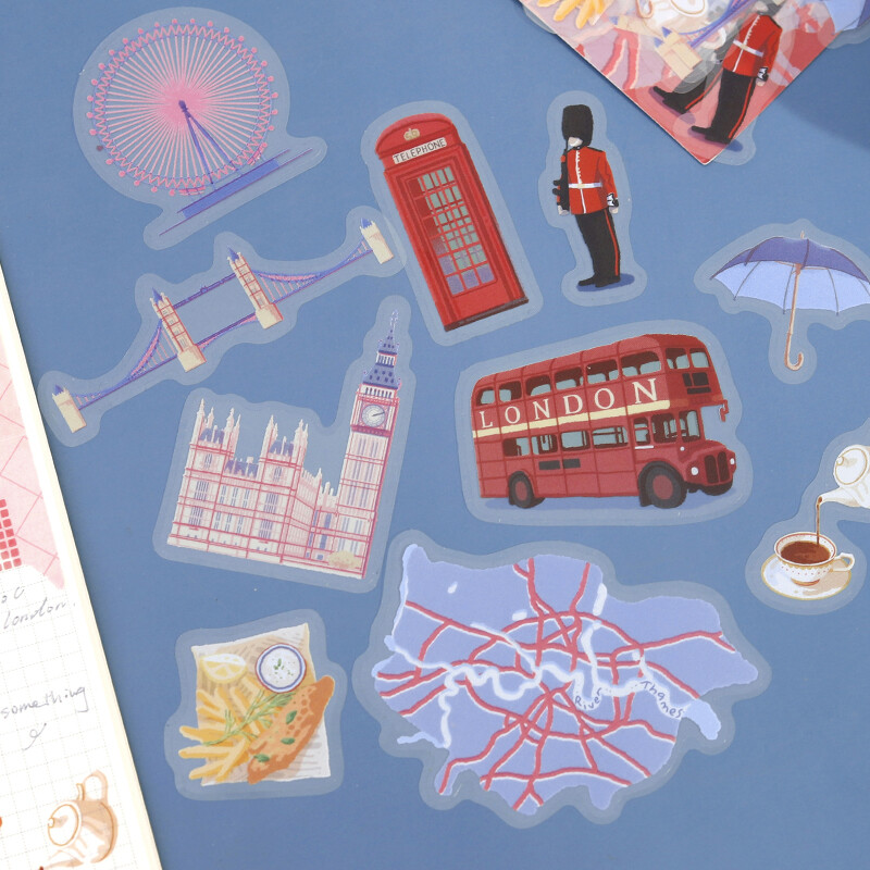 BGM The Clear Seal City Walk Deco Sticker London