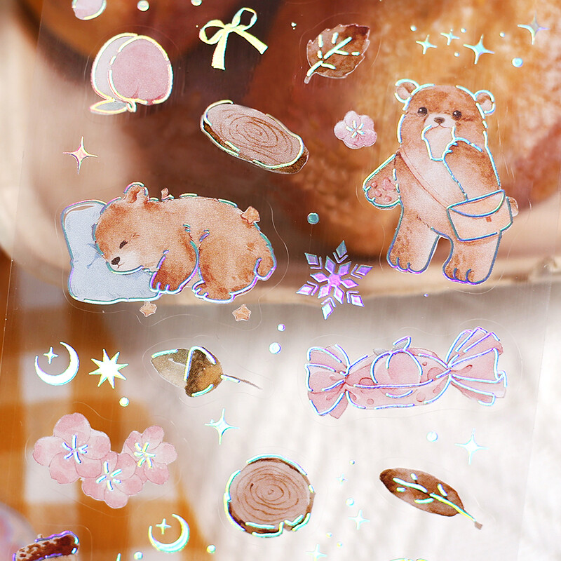 BGM Iride Planner Stickers Bear