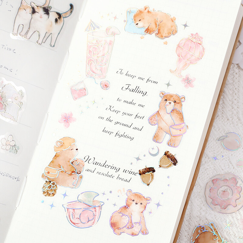 BGM Iride Planner Stickers Bear