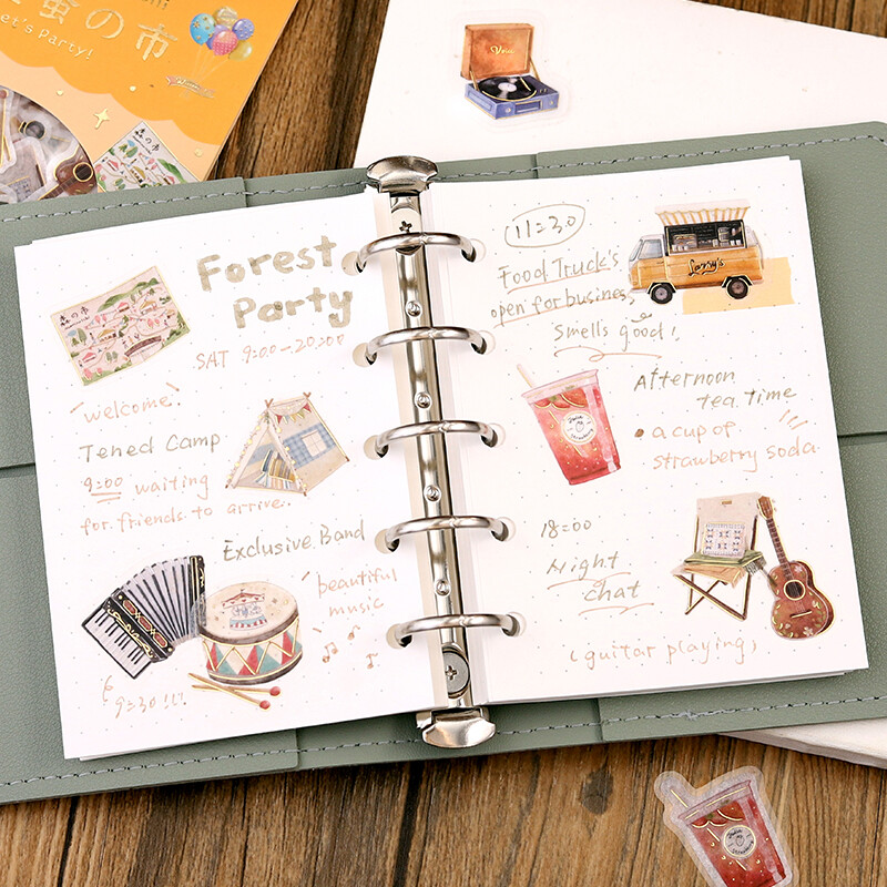 BGM Deco Flake Sticker Aozora Flea Market Instruments