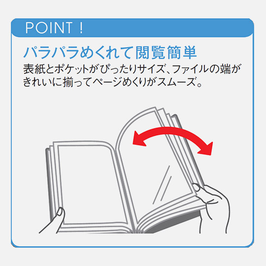 LIHIT LAB. 20-Sheet Clear Book Clear