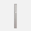HILINE Hasarurah Aluminum Ruler Silver 15cm