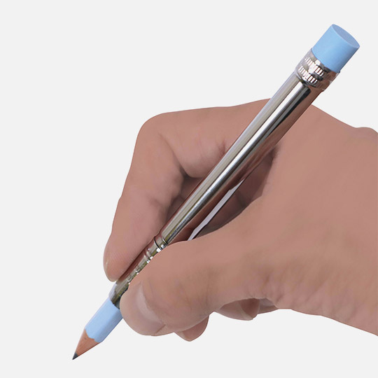 STAD Aluminium Pencil Holder x 2 (Erasers Included)