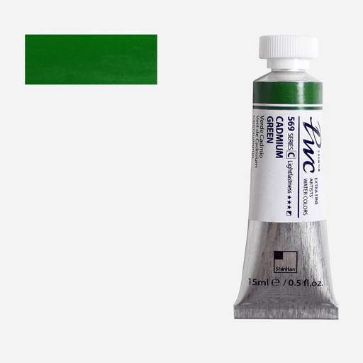 SHINHAN Premium Watercolor 15ml 569 Cadmium Green