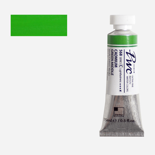 SHINHAN Premium Watercolor 15ml 568 Cadmium Green Middle