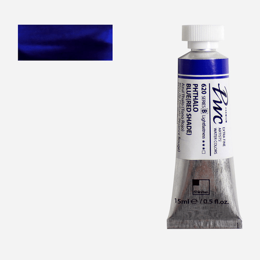 SHINHAN Premium Watercolor 15ml 620 Phthalo Blue (Red Shade)