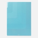MIDORI 5-Pocket Clear Folder <A4>  2-Way Blue A