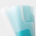 MIDORI 5-Pocket Clear Folder <A4>  2-Way Blue A