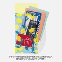MIDORI 3-Pocket Clear Folder With Flap A5 Slim Lemon