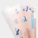 MIDORI 3-Pocket Clear Folder A5 Panda