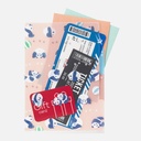 MIDORI 3-Pocket Clear Folder A5 Panda