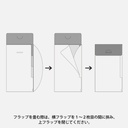 MIDORI 3-Pocket Clear Folder With Flap A5 Slim Cats