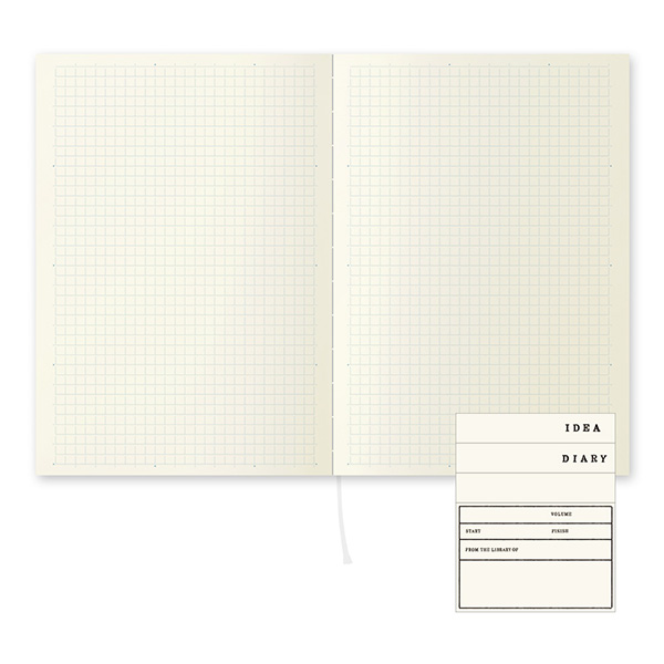 MIDORI MD Grid Notebook 52gsm A5 x 88 (English)