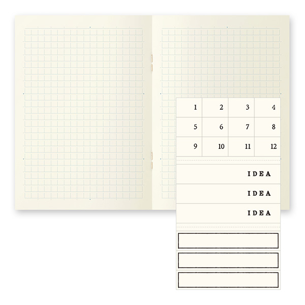 MIDORI MD Grid Notebook Light 52gsm A6 x 48 x 3