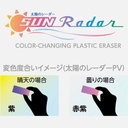 SEED Sun Radar Color Changing Eraser Green