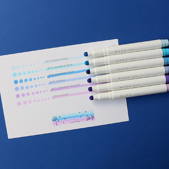 KOBARU Maru Liner Marker Set x 6 Magic Hour