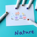 KOBARU Maru Liner Marker Set x 6 Nature