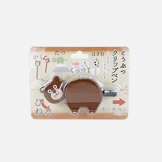 KOBARU Animal Clip Pen Bear