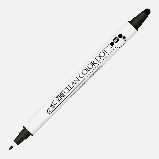 ZIG Clean Color Dot Marker Black