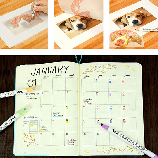 ZIG Clean Color Dot Marker Black