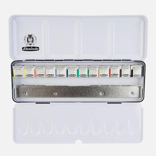 SCHMINCKE Akademie Watercolor 1/2 Pan Set x 12